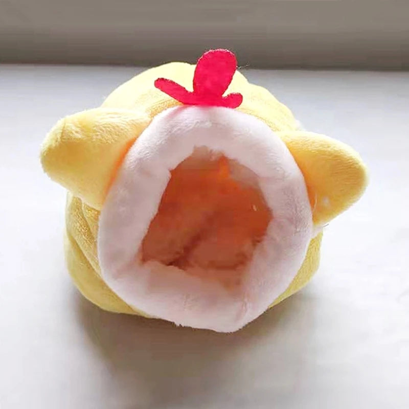 Winter Hamster House Guinea Pigs House Warm Nest Small Animal Nest Winter Warm Cage for Hamster Rodents Cage