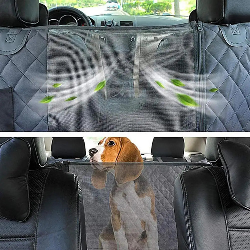 Dog Backseat Cover Waterproof Pet Travel Dog Carrier Hammock Anti-Scratch Nonslip Bed Pet Backseat Protector for Car SUV