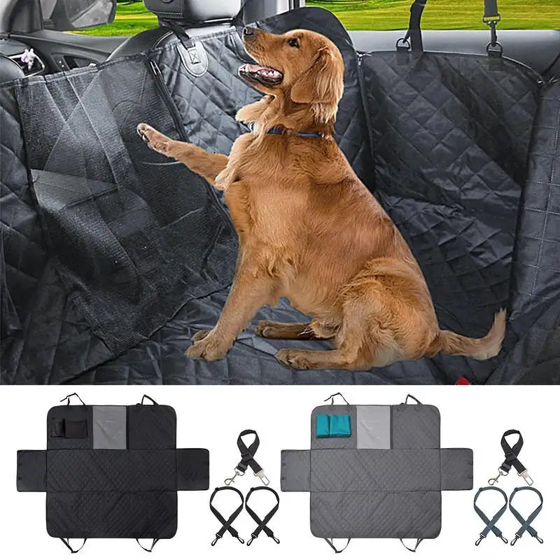 Dog Backseat Cover Waterproof Pet Travel Dog Carrier Hammock Anti-Scratch Nonslip Bed Pet Backseat Protector for Car SUV