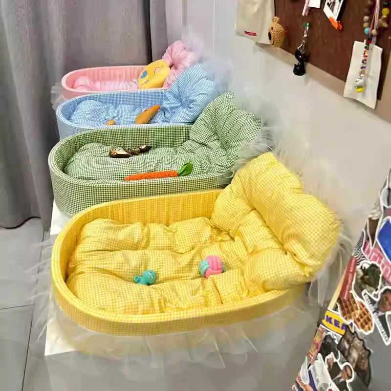 Macaron Dog Bed Pet Nests Dog Nests Four Seasons Universal Winter Cat Nests Deep Sleep Nests Pet Supplies