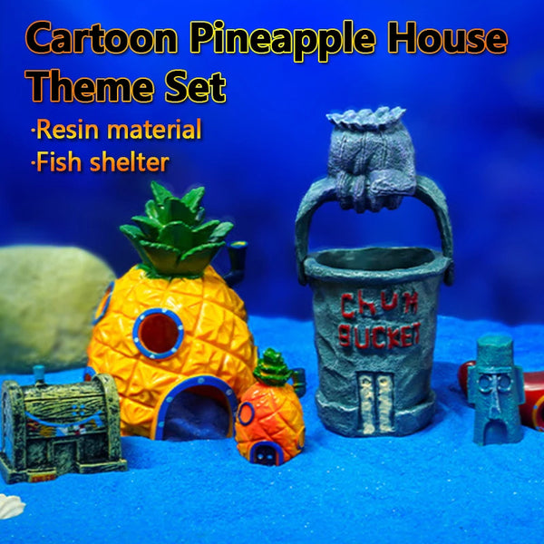 Pineapple House Aquarium Decoration Choice Fish Tank