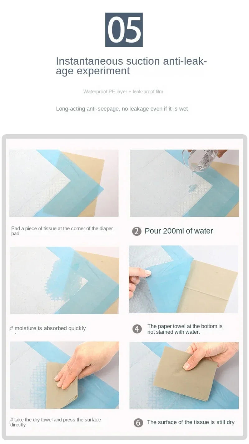 Basics Dog and Puppy Pee Pads, 5-Layer Leak-Proof Super Absorbent, Quick-Dry Surface, Potty Training, Regular